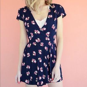 Esley Navy Floral Romper Size L